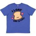 thumbnail image 3 of Inktastic I Loaf You a Lot with Cute Bread Clip Art Youth T-Shirt, 3 of 5