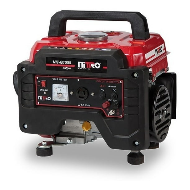 Generador a Gasolina Nitro 1,000 Watts 2.9HP 120V/60Hz