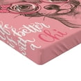 thumbnail image 2 of Ambesonne Dog Fitted Sheet, Girl Chihuahua Sketch Words, Twin XL Size, Pale Pink Army Green, 2 of 3