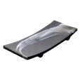 thumbnail image 1 of Bandeja decorativa de resina Bandeja de baño Cosméticos Jabonera Tamaño 22.5x10.3x2.6cm para arreglos de artículos de tocador Organizador de encimera , negro Soledad tocador de baño, 1 of 10