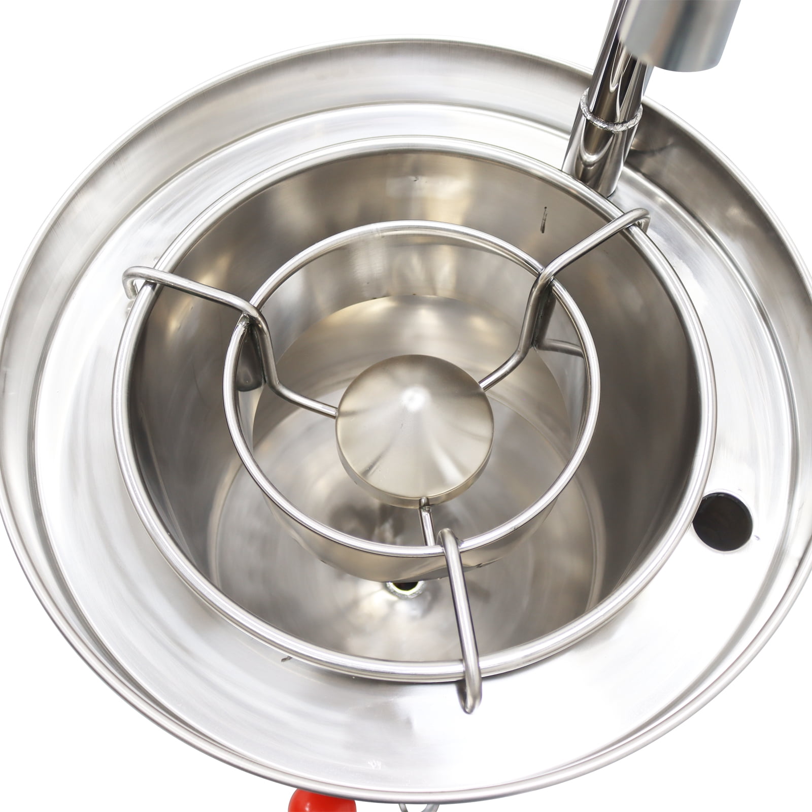 20KG Commercial Rice Washer Rice Bean Wheat Washing Machine with Flow Water for Restaurants School Canteens Hotels Dining Hall Stainless Steel