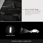 VGOAL Anti-Theft Laptop Sling Backpack - Waterproof 13 Hiking Daypack for Men with USB Port - Perfect for Travel and Camping-Black