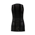 thumbnail image 3 of Ropa Playa Ocean Pacific para Mujer Vestido Corto Crochet Cuello V Sin Mangas Negro Talla M, 3 of 4