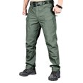 thumbnail image 1 of Wangscanis Men Cargo Pants, Zipper Button Closure Solid/Snakeskin Print Casual Pants Trousers with Pockets, 1 of 2
