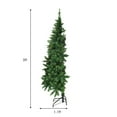 thumbnail image 3 of Gymax 5ft LED Pre-lit Half Christmas Tree PVC Artificial Tree w/ 8 Flash Modes 250 Lights, 3 of 10