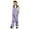Light Purple, variant on Boys Girls Kids Adjustable Insulated Bib Overalls With Knee Skiing Winter Outdoor