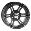 ITP Tires 1228365536B 12 x 7 SS212 Alloy Aluminum Wheel, Matte Black