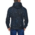 thumbnail image 5 of Zip Up Hoodies for Men - Night sky blue nebula stars Long Sleeve Comfrt Men'S Fashion Hoodies & Sweatshirts, Jackets for Men Hoodies Pullover Clothing Clothes with Pouch, 5 of 5