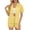 Yellow, variant on YLOMAY 2 Piece Sets for Women Summer Lapel Short Sleeved Button Shirt Mid Waisted Shorts Outfits Solid Color Lightweight Loose Fit Set Ladies Weekend Leisure Suit