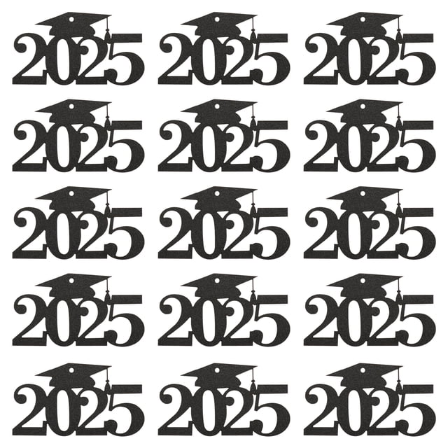30pcs Graduation Cutouts Tags Graduation Tags 2025 Graduate Party Table Decorations For Congrats Grad Centerpiece Flower Vase Labels