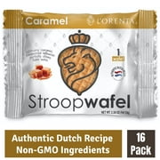 L'Orenta Caramel Stroopwafels (16 Individually Wrapped) - Wafer Cookies for Dunking In Coffee - Authentic Dutch Recipe - Non GMO - Made By Dutch Bakers - No Artificial Sweeteners