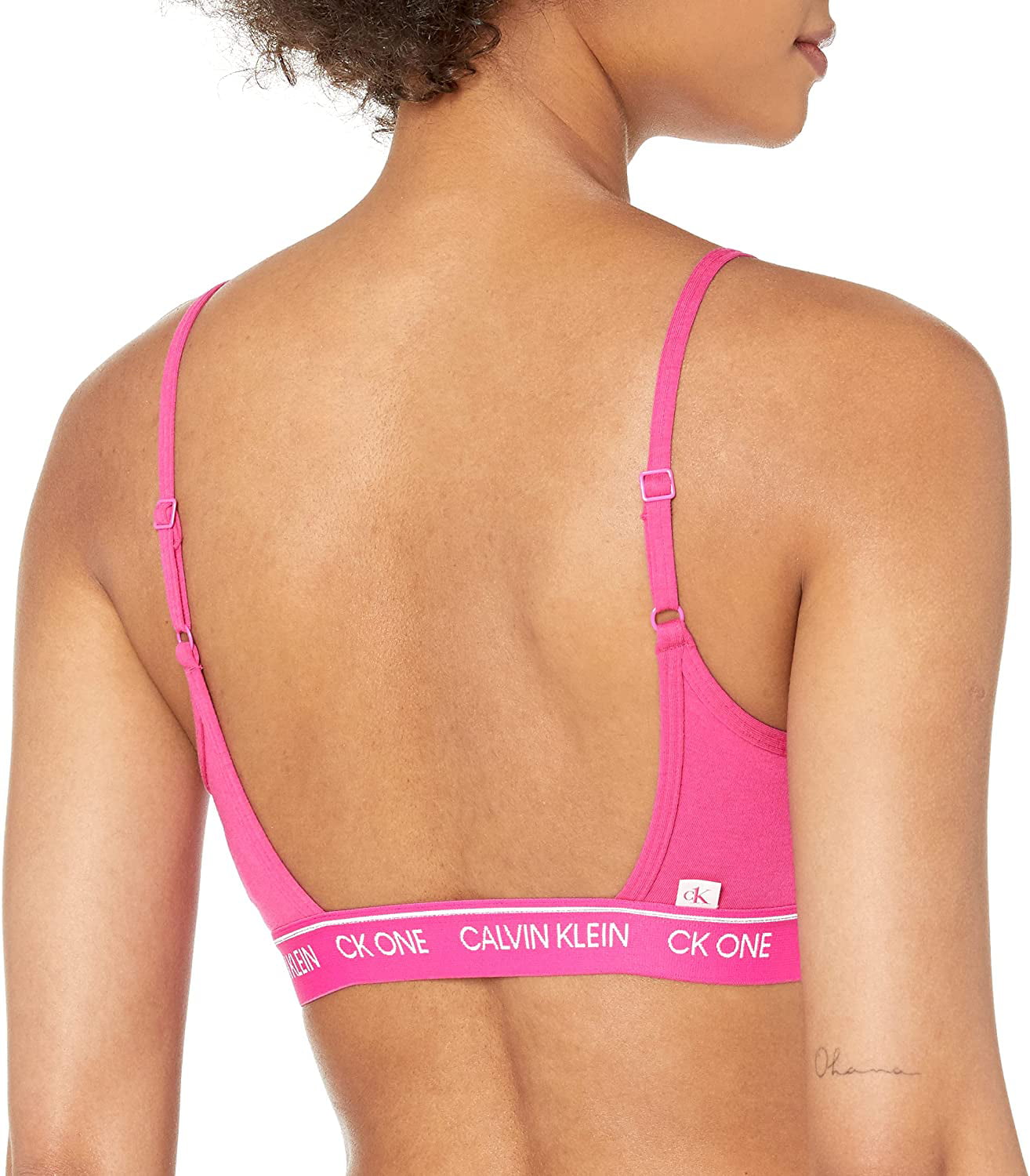NWT CALVIN KLEIN CK ONE UNLINED BRALETTE HOT PINK BRA STYLE QF5727