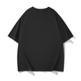 thumbnail image 4 of Shirts for Men Solid Color Short Sleeve Crew Neck Casual Slim Fit Layered Comfortable Summer Tee Home Party Black Mens T Shirts, 4 of 8
