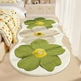 thumbnail image 4 of Carpet,Floral Wool Rug Plush Bedside Carpet Elegant Runner For Bedroom Living Room & Window Soft & Cozy Floor Mat, 4 of 6