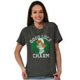 thumbnail image 5 of Smurfette St Paddys Good Luck Charm Women's Graphic T Shirt Tees Brisco Brands L, 5 of 6