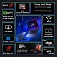 thumbnail image 3 of ASUS ROG Strix G18 G814 Gaming Laptop 18" 2.5k (2560x1600) 240Hz (100% DCI-P3) AMD 16-core Ryzen 9 9955HX (>i9-14900HX) 32GB DDR5 1TB SSD GeForce RTX 5070 RGB Backlit FHD Camera Win11 ICP Hub, 3 of 9