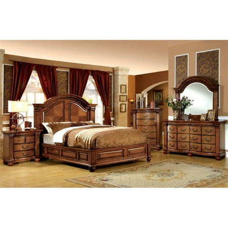 Furniture of America Mischa 4 Piece King Bedroom Set