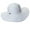 White, variant on Panama Jack Women's Ribbon Floppy Packable Sun Hat, 4" Big Brim (Turquoise)
