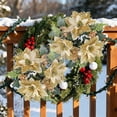 thumbnail image 5 of Clearance Under $11 Gold Christmas Candle Holder Rings – Set of 4 Festive Holly Wreaths for Candles and Elegant Holiday Tables, 5 of 5