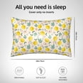 thumbnail image 6 of Kll Flowers And Butterflies Pattern Silk Pillowcase For Hair And Skin Standard Size 20"X 30" Soft Breathable Pillow Covers For Sleeping, 6 of 8