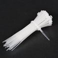 thumbnail image 3 of 5 Inch x 0.07 Inch White Cable Zip Ties Self-Locking Nylon Tie Wraps 300 Pack, 3 of 5