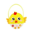 thumbnail image 2 of yulier Easter Basket for Kids, DIY Felt Easter Gift Basket, Easter Egg/Chick/Bunny Shaped Candy Bag Gift Bag with Handle, Small Easter Storage Basket, 2 of 6