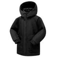 thumbnail image 2 of Favoffer Boys Hooded Zip-Up Parka Mid-Length Waterproof Coat Girls Winter Kids Windproof Jackets Hood Warm Outerwear Daily Travel Outdoor Sports 7-17Y, 2 of 5