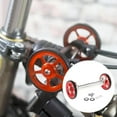 thumbnail image 3 of Bicicleta plegable duradera, fácil de plegar, ruedas de transporte, varilla de extensión Rojo plateado, 3 of 9