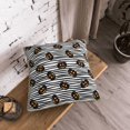 thumbnail image 5 of KLL Haloween Pumpkins Decorative Throw Pillow Covers Velvet Soft for Couch Sofa Bedroom Living Room Outdoor (No pillow core)- 18"x18", 5 of 5