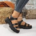 thumbnail image 2 of CHICVOMEY Women's Fashion Platform Sandals Trendy Slip-Resistant Summer Shoes Office to Weekend Wear Comfortable Wide Fit Options, 2 of 6