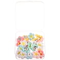 thumbnail image 1 of Thumb Tacks Assorted Color 21Pcs 0.8*0.8*0.6In Plastic Flower Shaped, 1 of 8