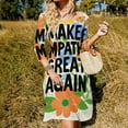 thumbnail image 3 of Make Empathy Great Again Dress Summer Dresses Woman Street Style Big Size Casual Dress, 3 of 9