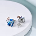 thumbnail image 3 of Christmas Earrings Gifts Rose Crystal Stud Earring Love Jewelry for Mom Daughter, 3 of 5