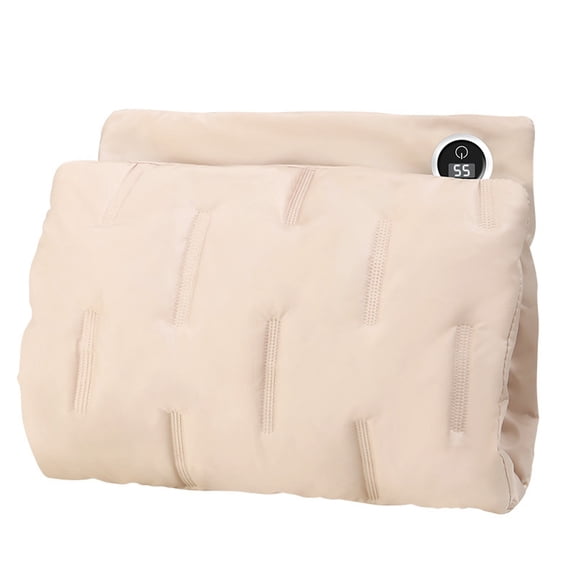 Rechargeable USB Hand Warmer Pillow with Power Bank Portable Heating Pad for Cold Weather Velvet Removable Cover Constant Temperature Heating Pouch Style