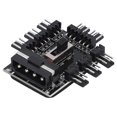 thumbnail image 1 of Akozon 8‑Way Speed Controller,Fan Hub Splitter,Computer Fan Hub Splitter 8‑Way Speed Controller 3 Pin Extension Cable Big 4 Pin Interface, 1 of 8
