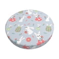 thumbnail image 1 of Balery Bunny cartoon with easter Fundas de asiento para taburete de bar redondo de tela de terciopelo ajustables que protegen de arañazos y manchas para sillas de 14 a 17 pulgadas.-13 inch, 1 of 7