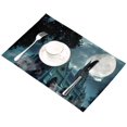 thumbnail image 3 of EREHome Ensemble de 6 Sets de Table avec Support pour Église à la Pleine Lune 12x18 Pouces, 3 of 5