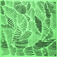 thumbnail image 1 of Ahgly Company Indoor Square Abstract Emerald Green Contemporary Area Rugs, 4' Square, 1 of 4