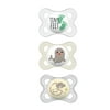 MAM Day & Night Pacifier, 0-6 Months, Unisex, 3 pack