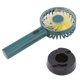 thumbnail image 5 of Mini ventilador de mano, viento fuerte, carga USB, diseño de aspa de ventilador grande, ventilador portátil de mano con base para viajes a casa, verde oscuro, 5 of 14
