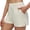 j8-Beige, variant on LIIPEE Womens Shorts Athleisure Solid Color Mid Elastic Waist Running Female Pull-On Active Fit Casual Summer Comfortable Fashion Breathable Soft Daily Side Opening Shorts,S