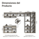 thumbnail image 3 of Cocina Integral Completa Modular Madesa Nice 300cm Crema 10, 3 of 6