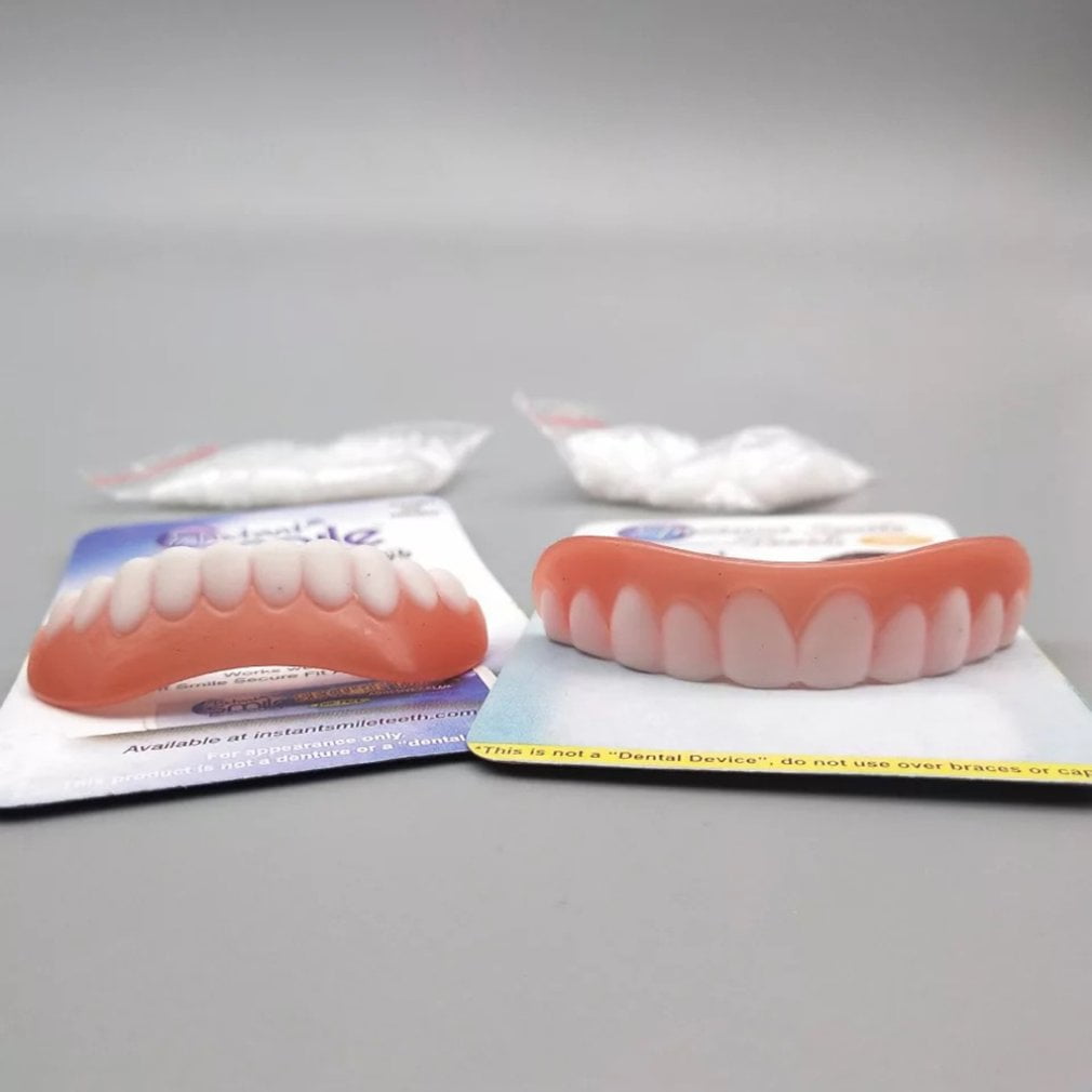 Top & Bottom Veneers Instant Cosmetic Teeth Cover Fix Cap Silicone