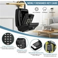 thumbnail image 3 of Key Lock Box, Resettable Code 12-Digit Combination Lock Box High Security, Large Capacity Waterproof Key Safe with Easy Mounting Kit for Home Garage Office, 3 of 5