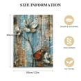 thumbnail image 2 of COMIO  Rustic Farmhouse Tulip Wall Art Rustic Blue Flowers Painting Rustic Brown Blue Bath Wall Art Floral Poster Wood Board Artwork Picture Canvas Painting for Bedroom Living Room, 2 of 5