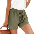 thumbnail image 4 of uublik Womens Shorts Casual Super Soft Loose Casual Shorts Summer Green, 4 of 5