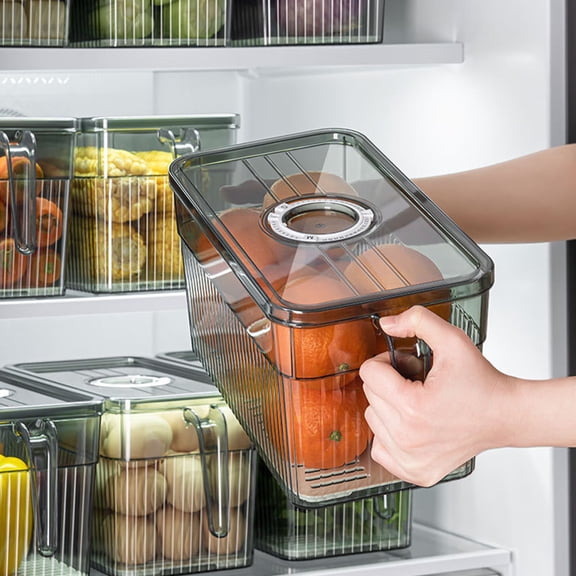 COMPUKAS Refrigerator Fresh Keeping Box Fridge Containers for Household Users 1Pack