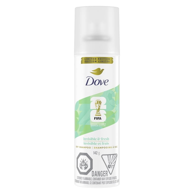 Dove Dry Shampoo Invisible & Fresh Limited Edition FIFA, 142 g