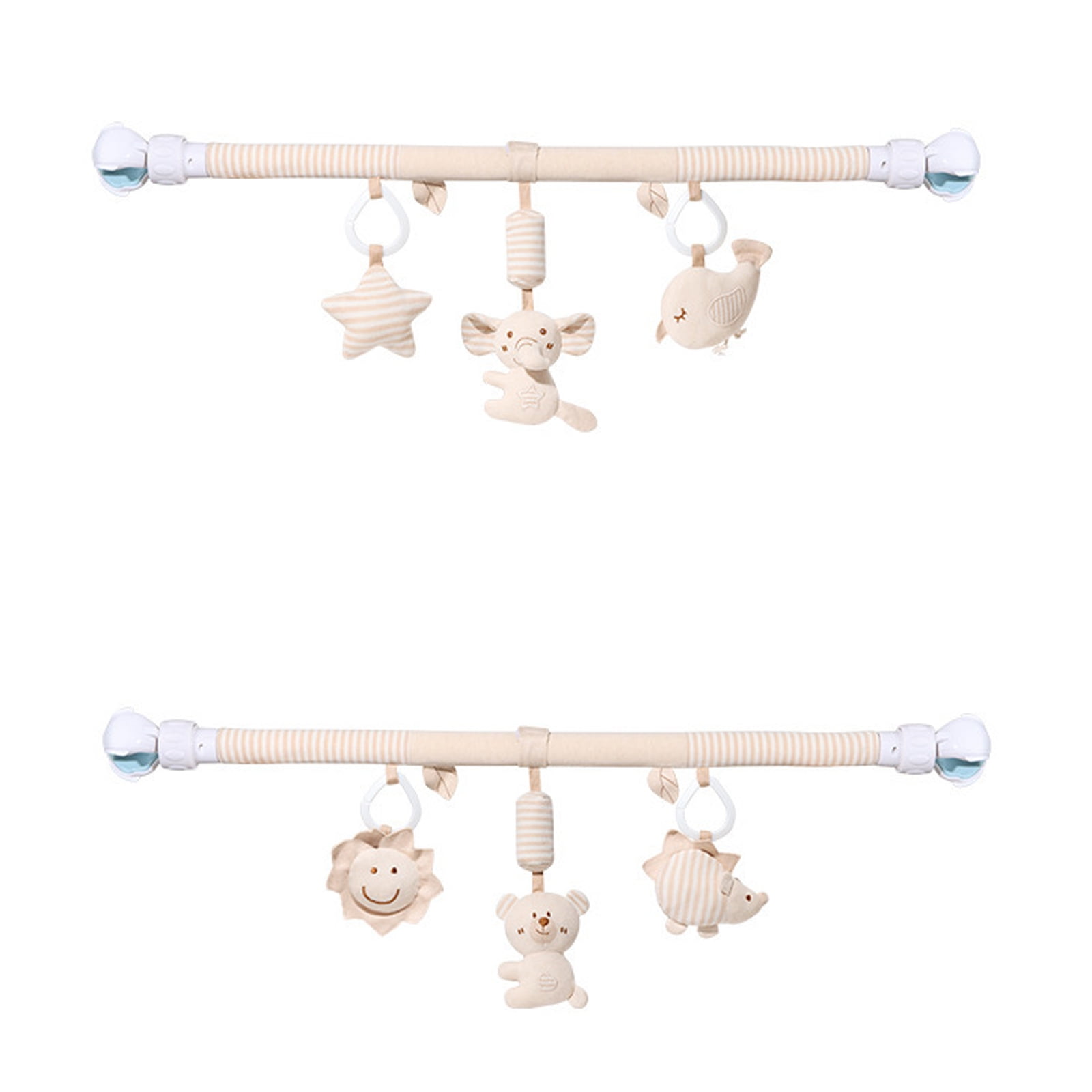 Soft Plush Bells Toy Organic Cotton Infant Crib Mobile Machine Washable Sensory Development Activity