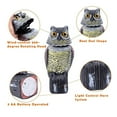 360 Rotating Head Owl Decoy, Realistic Sounds Scarecrow, Pest & Bird